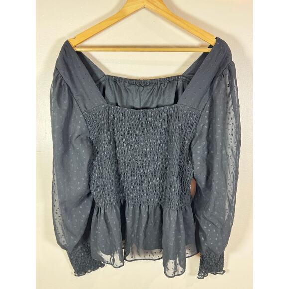 Women’s Plus Size 2X Blouses Boho Neutral Cottage Ruffle *Bundle of 2* - Picture 8 of 12